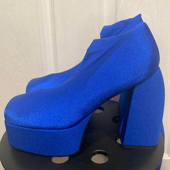 Azalea Wang Shoes - Blue Pant Boots Size 12